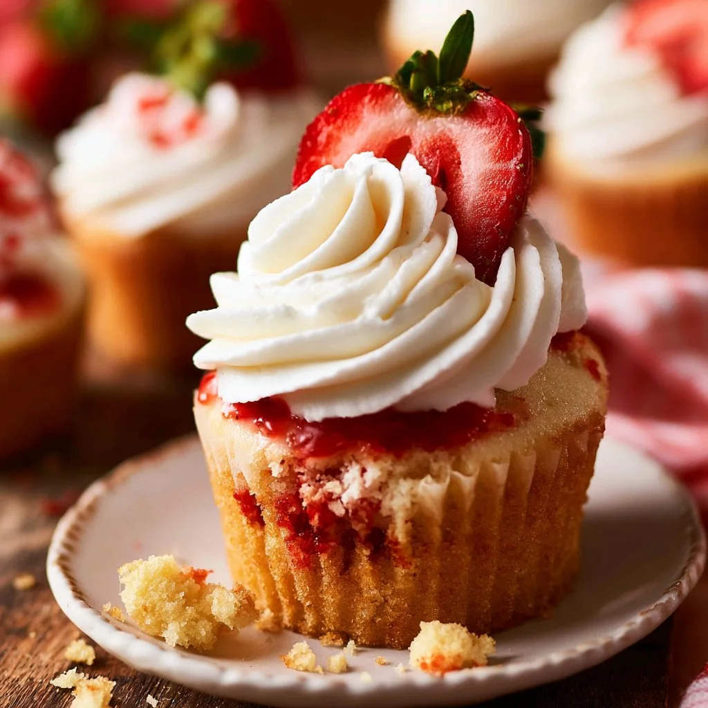 Strawberry Shortcake Cupcakes