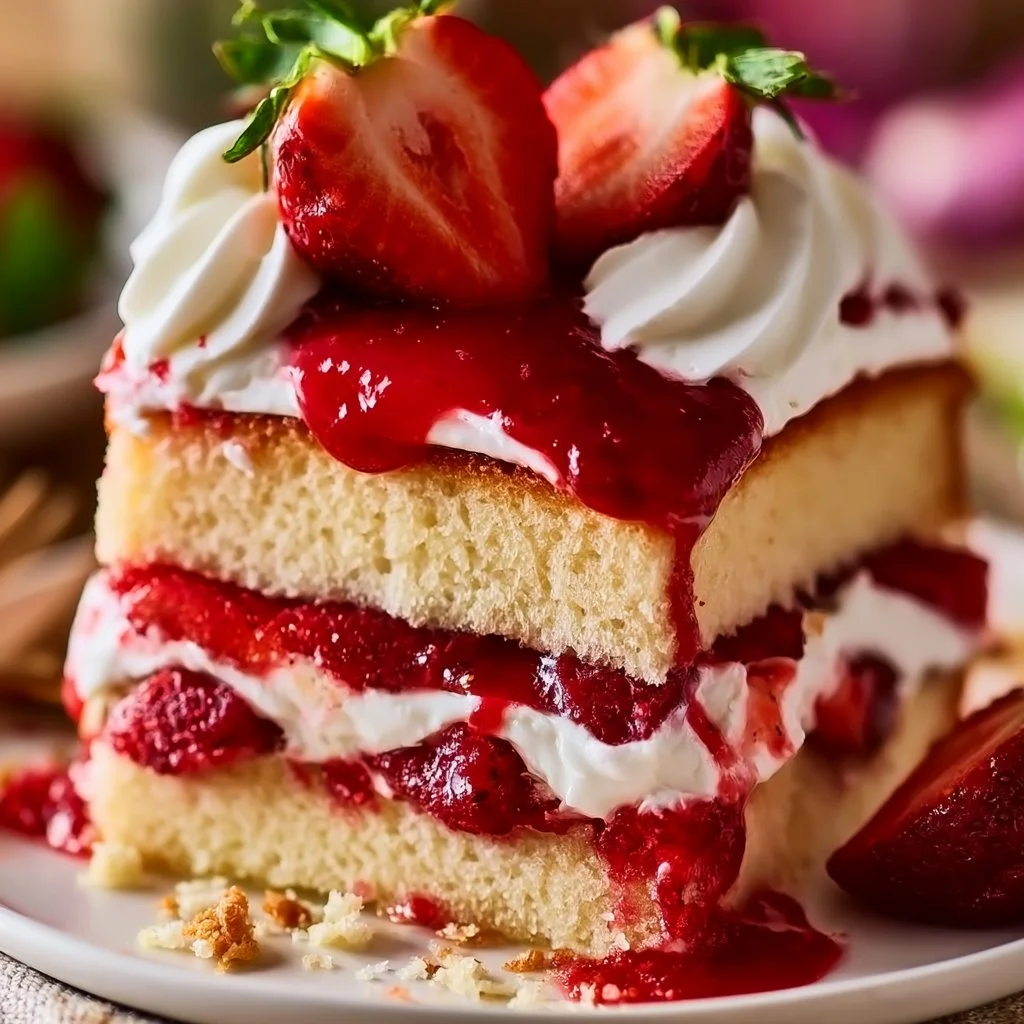 Strawberry Shortcake with Sponge Cake