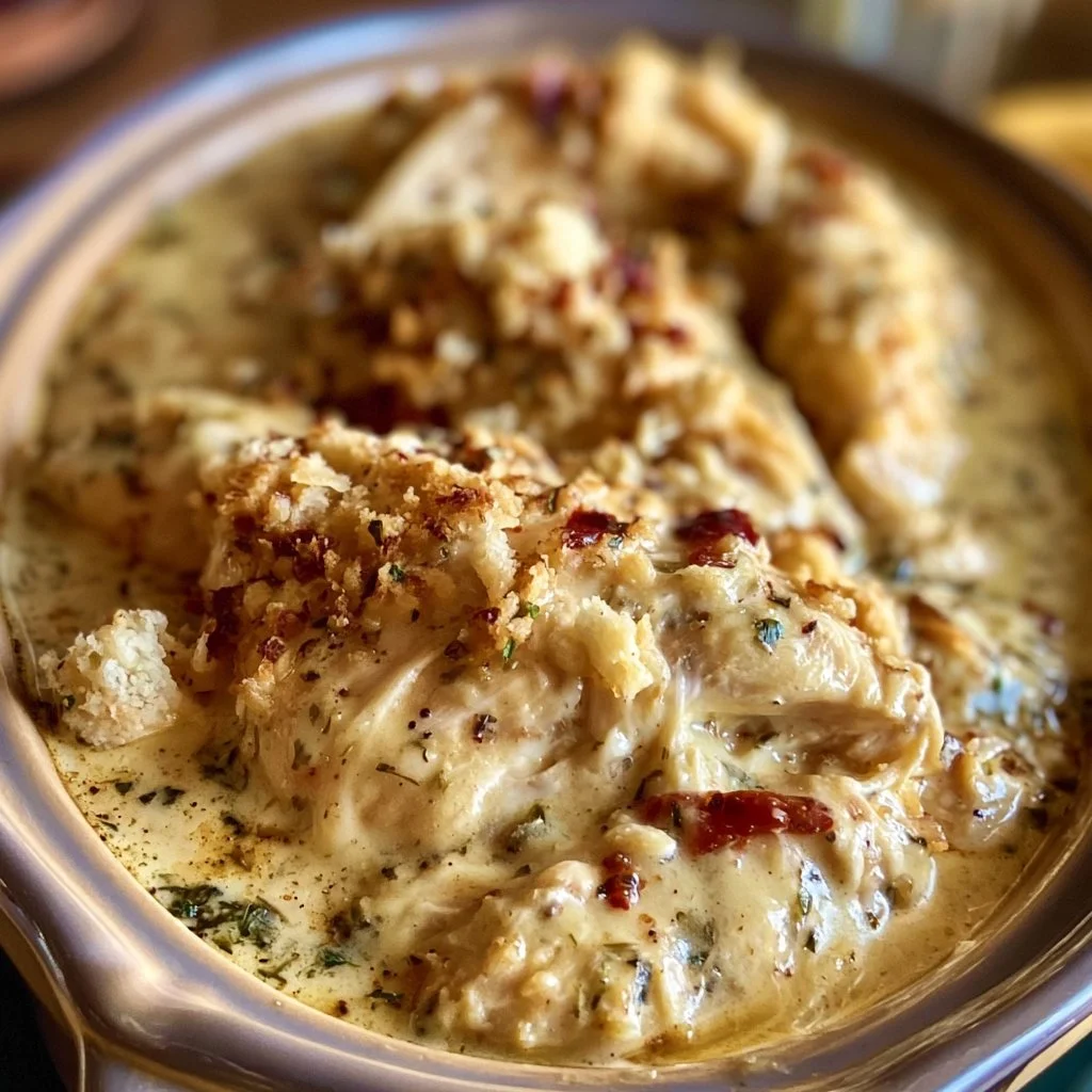 Creamy Dump-and-Go Crockpot Marry Me Chicken
