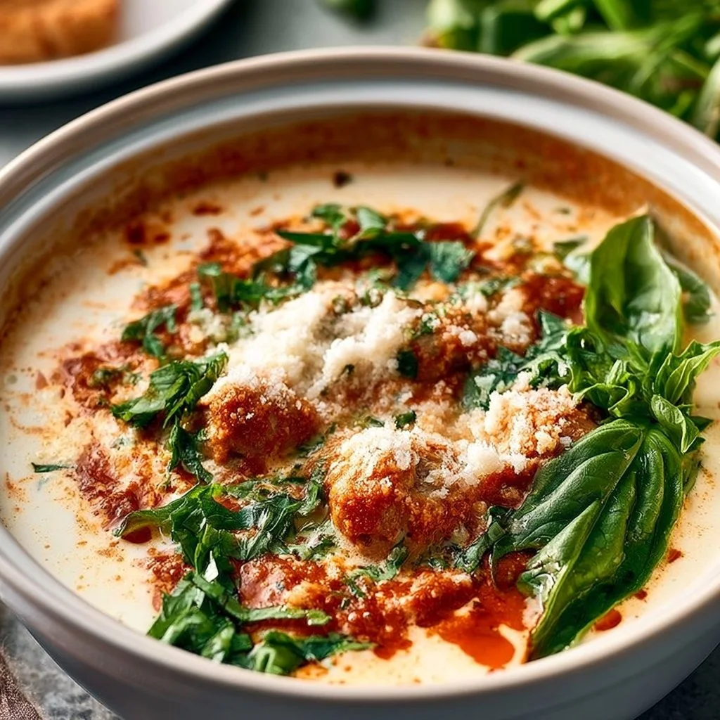Creamy Italian Meatball Soup