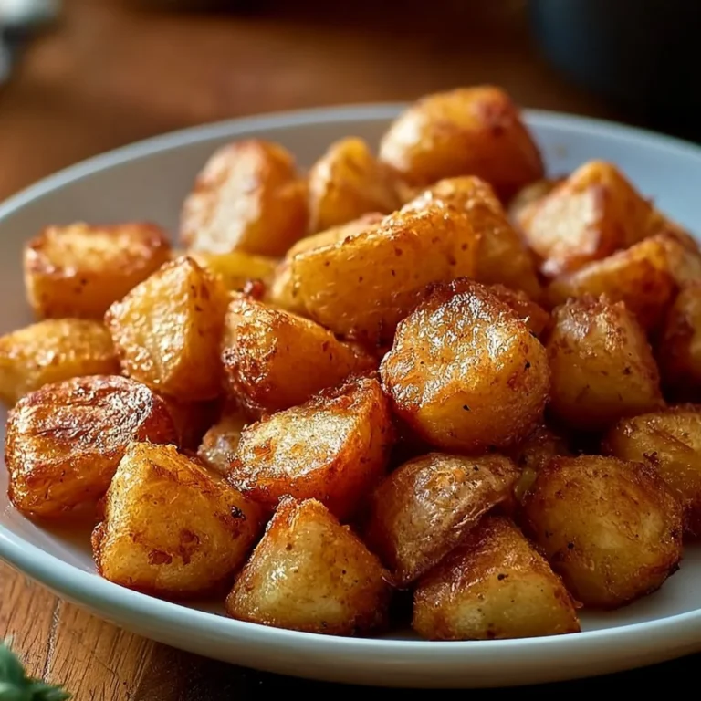 Golden crispy roast potatoes baked to perfection