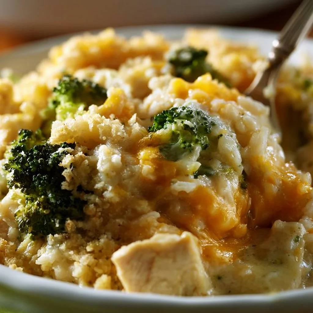 Easy Crockpot Cheesy Chicken Broccoli Rice