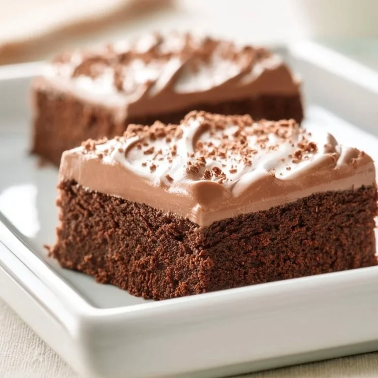 Delicious French Silk Brownies topped with chocolate ganache and whipped cream