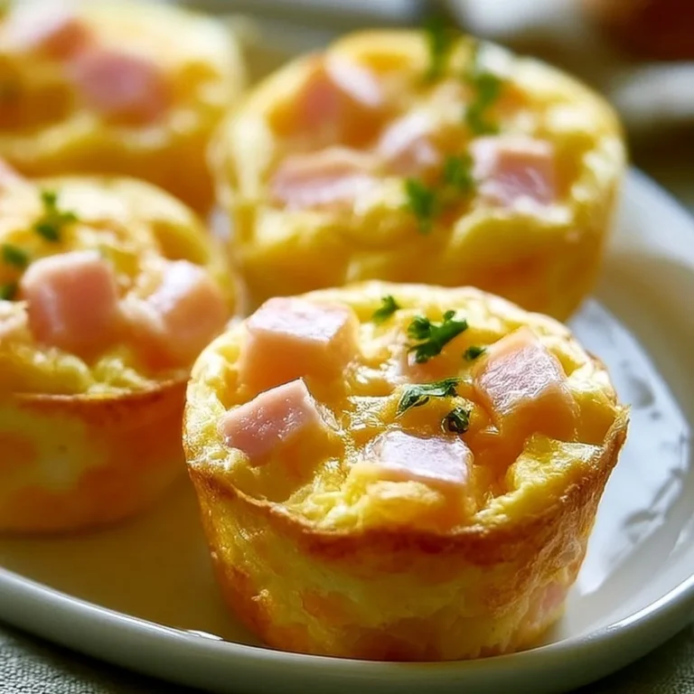 Delicious ham and cheese egg muffins for a healthy breakfast
