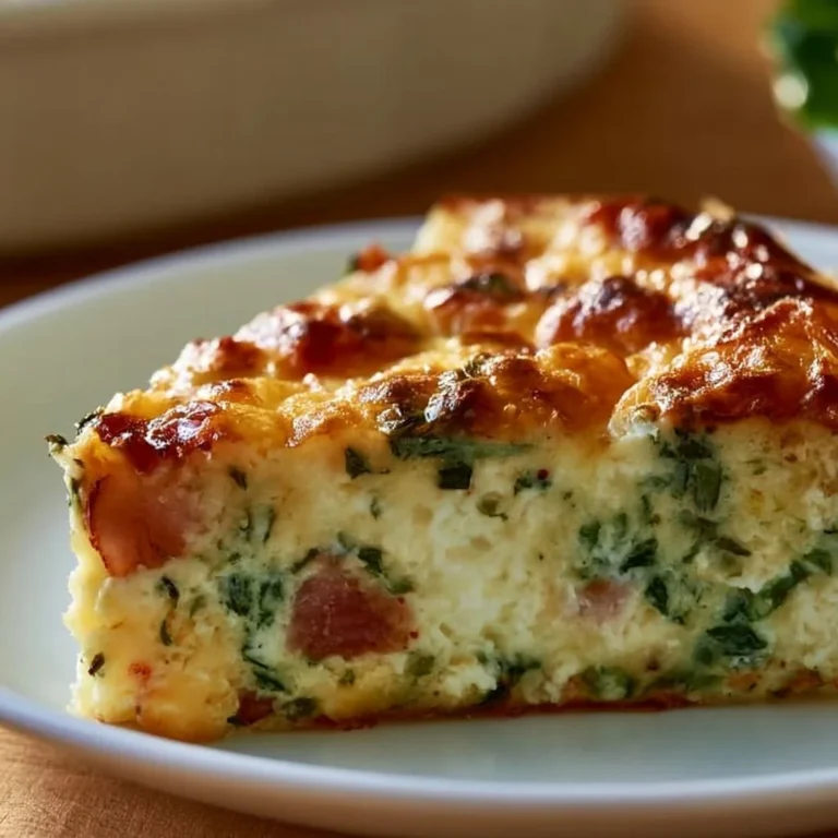 High-protein crustless cottage cheese quiche, a healthy meal option