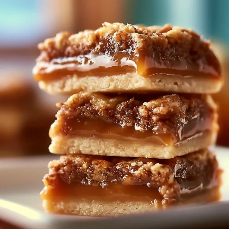 Indulgent caramel crush bars drizzled with chocolate and sprinkled with nuts