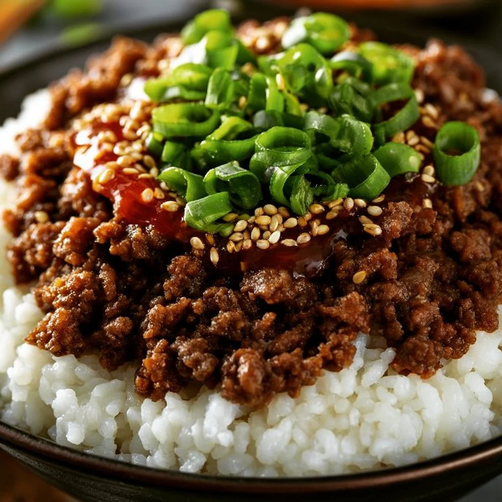 Korean Ground Beef Bowl