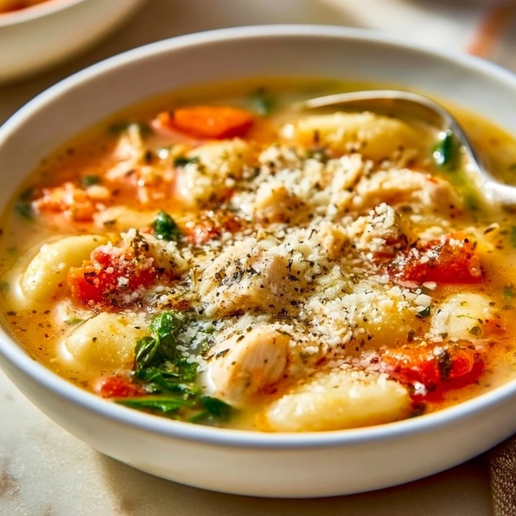 A delicious bowl of Marry Me Chicken Soup, perfect for a cozy meal.