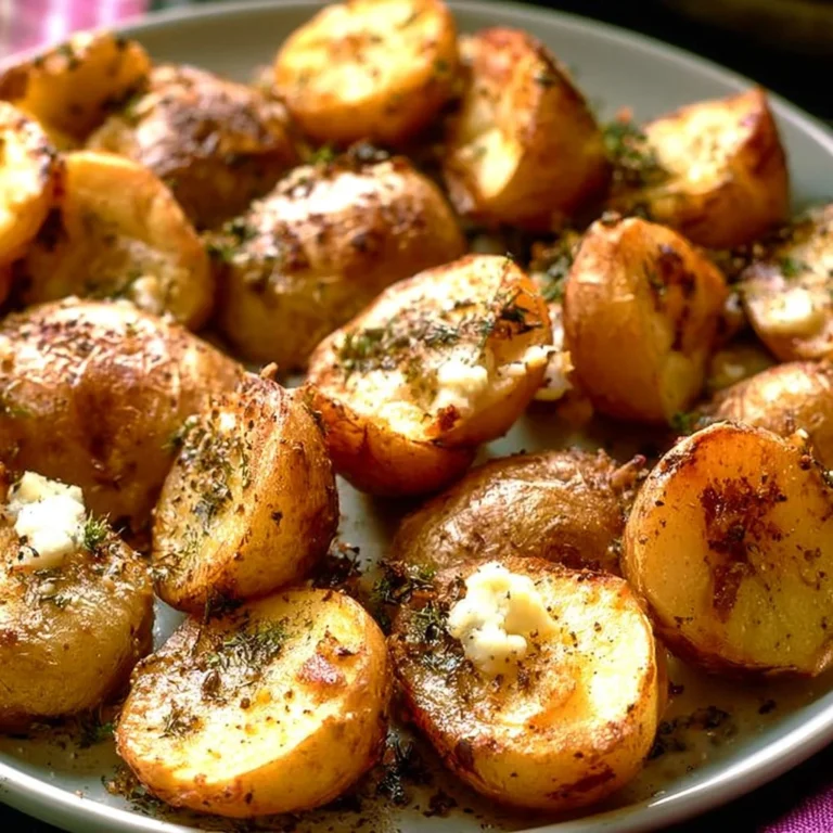 Delicious Roasted Greek Potatoes seasoned with herbs and spices