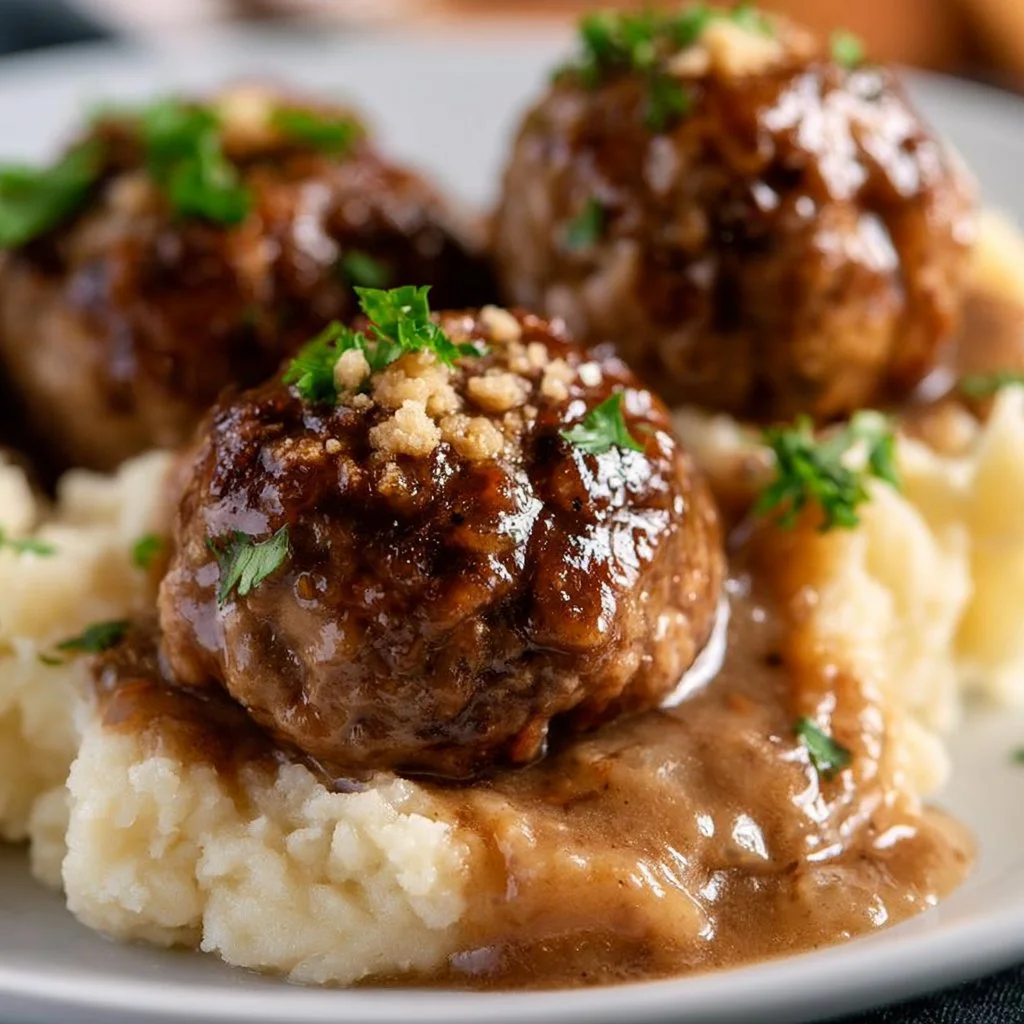 Slow Cooker Salisbury Steak Meatballs: Family-Friendly Comfort