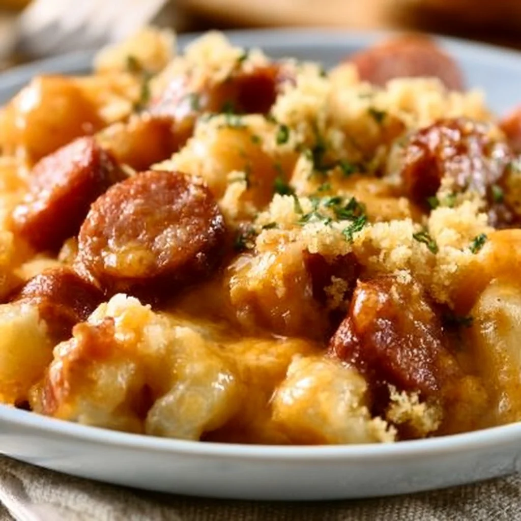 Slow Cooker Sausage and Potato Casserole