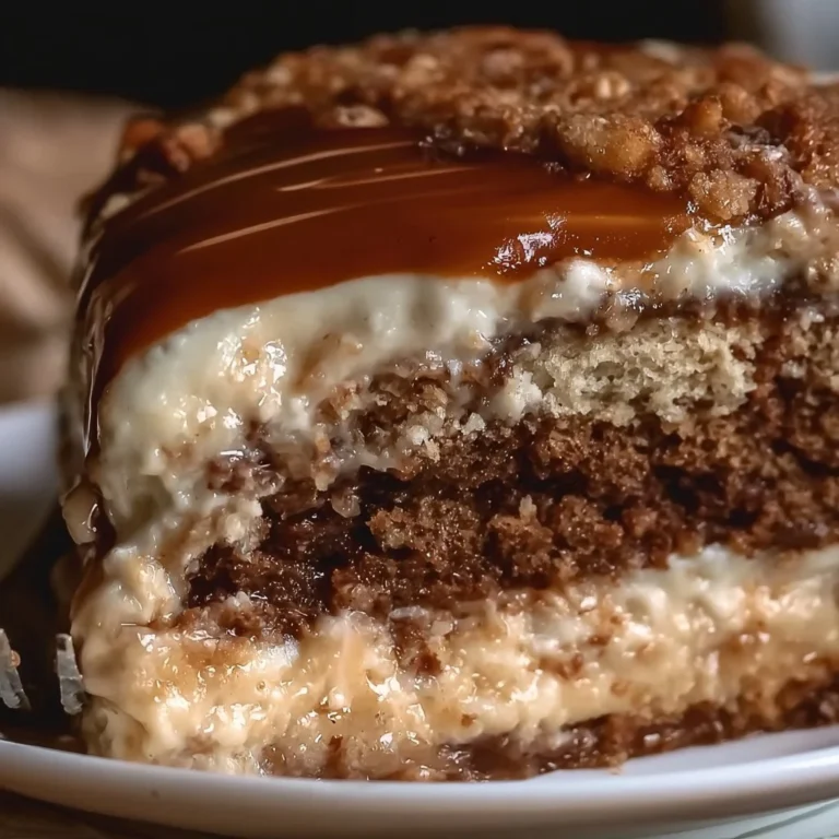 Delicious Texas Tornado Cake made with chocolate and creamy filling
